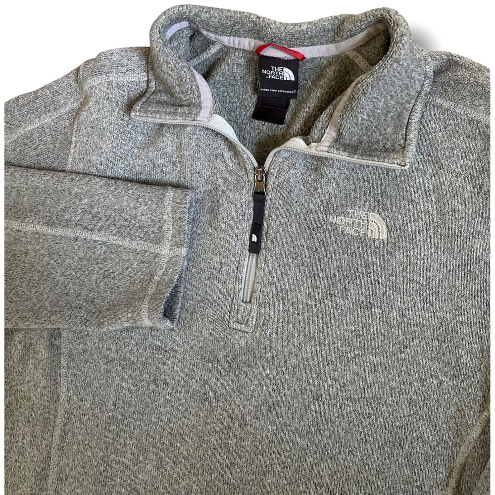 The‎ North Face Gordon Lyons 1/4 Zip Fleece Pullover Mens Medium Heather Grey